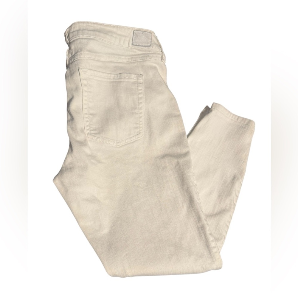 Guess Off-White Cropped Jeans